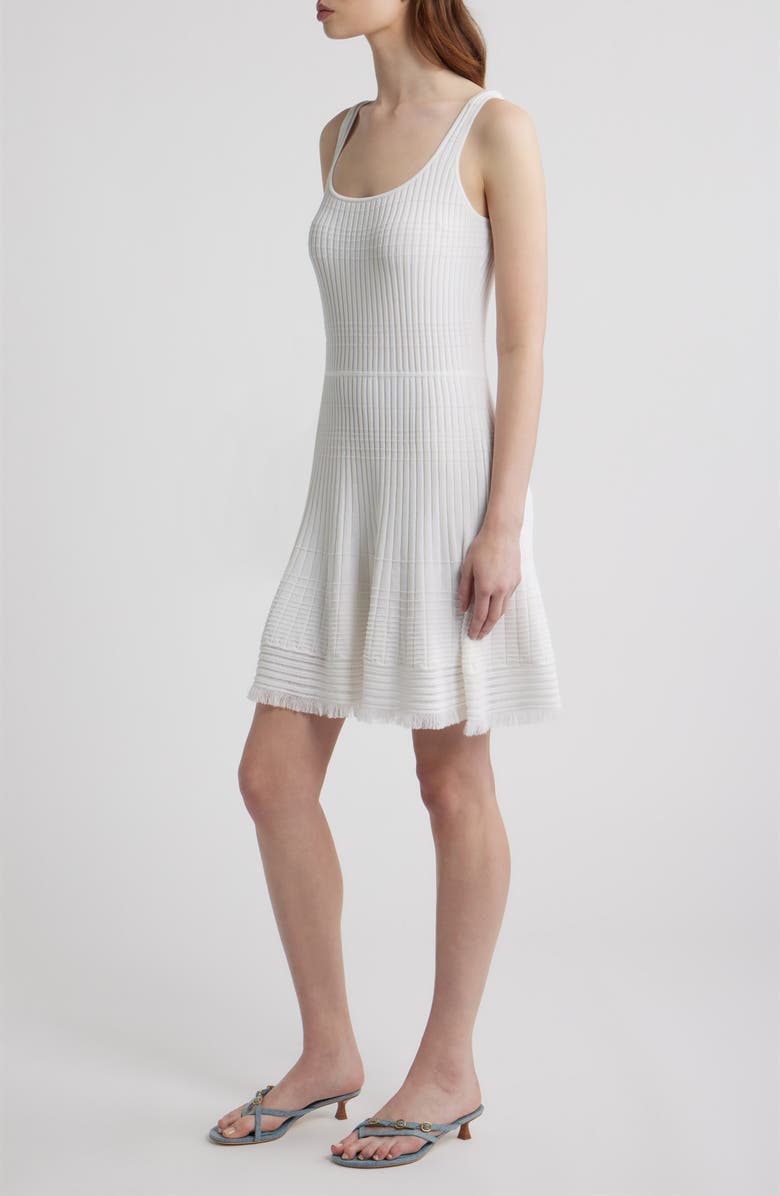 rag & bone Ayan Rib Minidress, Alternate, color, White