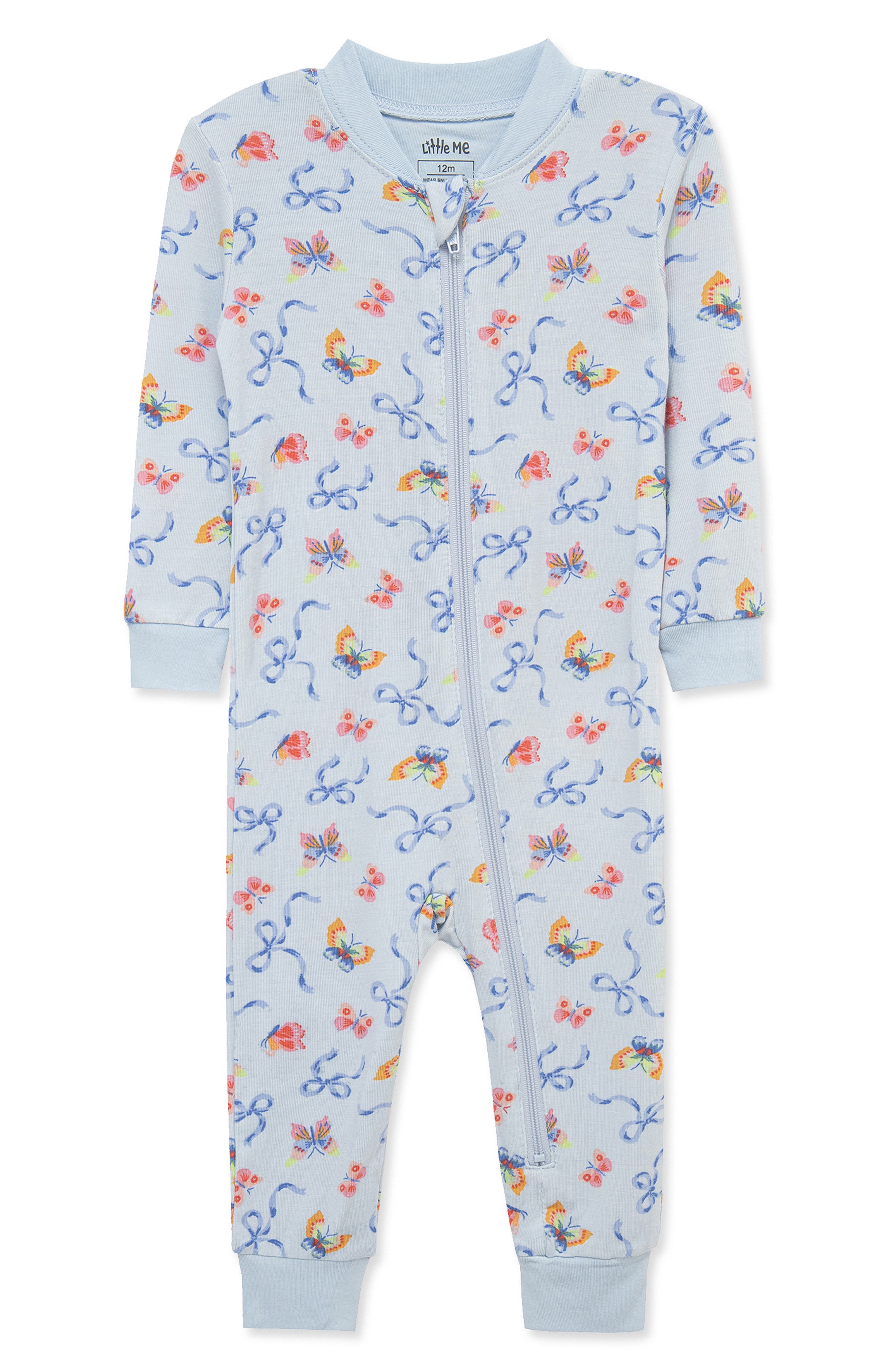 Little Me Bow Snug Fit One-Piece Pajamas