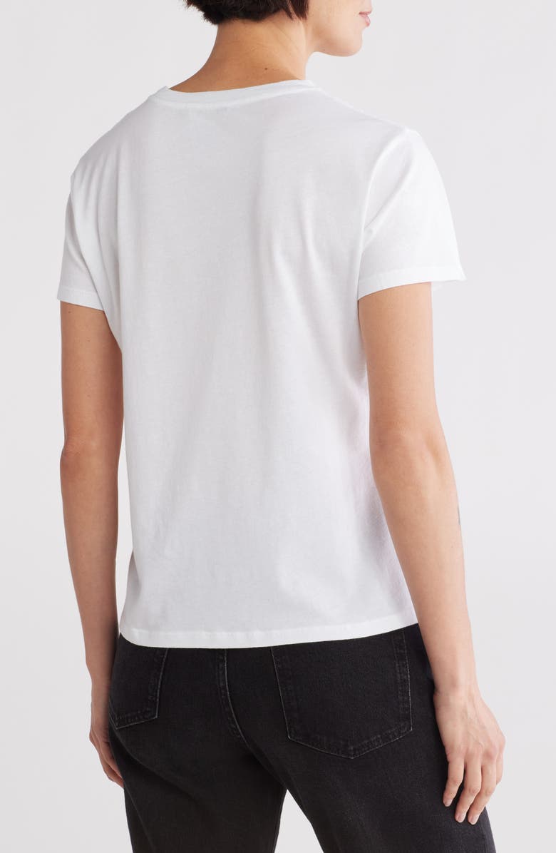 AllSaints Axyl Grace Cotton Graphic T-Shirt, Alternate, color, Optic White