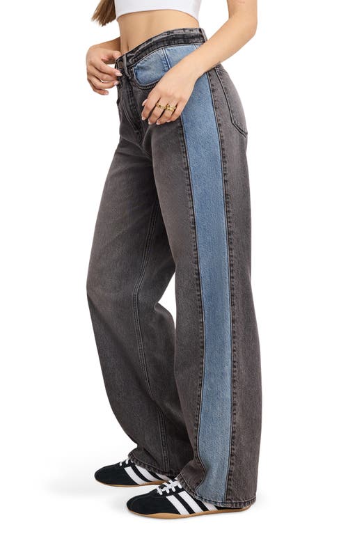 Good American Good Standard Baggy Jeans In Indigo1000 In Multi
