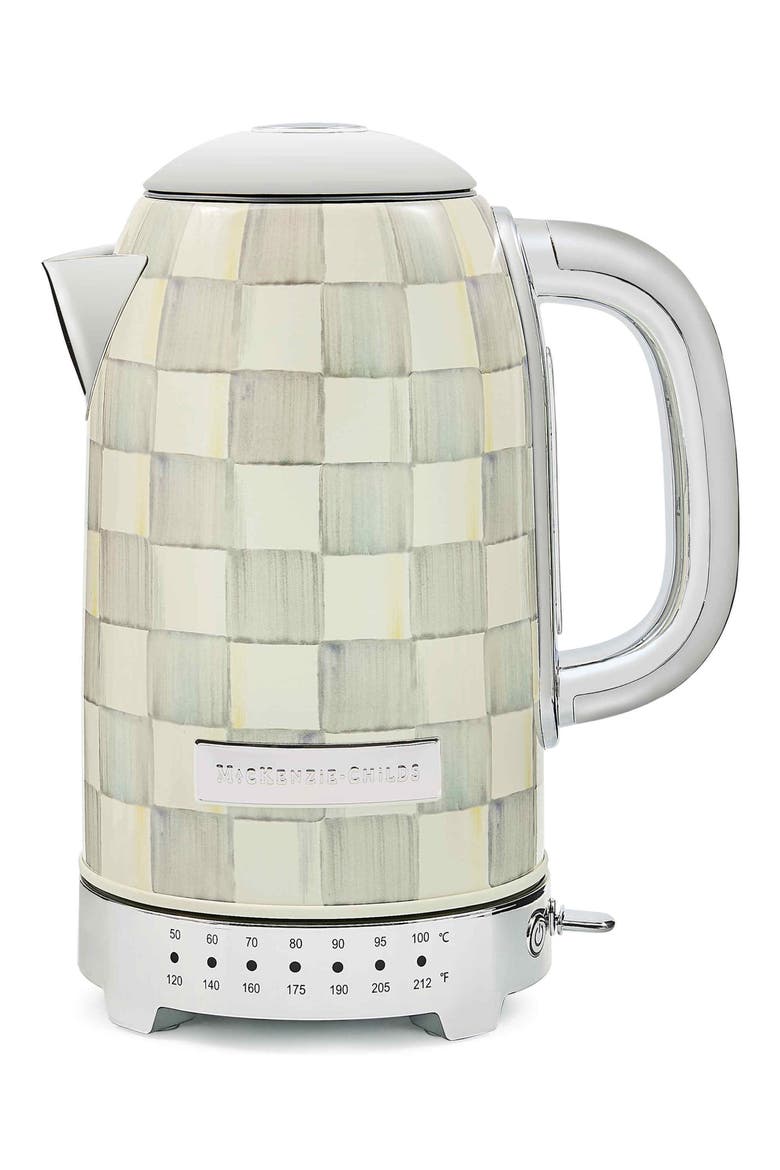Sterling Check Electric Kettle, Main, color, STERLING