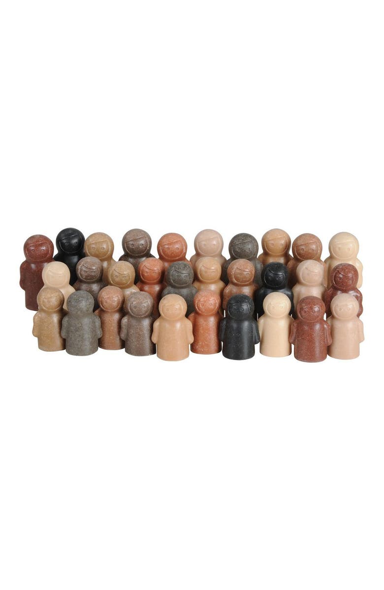 Kaplan Early Learning Company Sensory Stones Little People Like Me - Families - 30 Pieces, Main, color, Multicolored