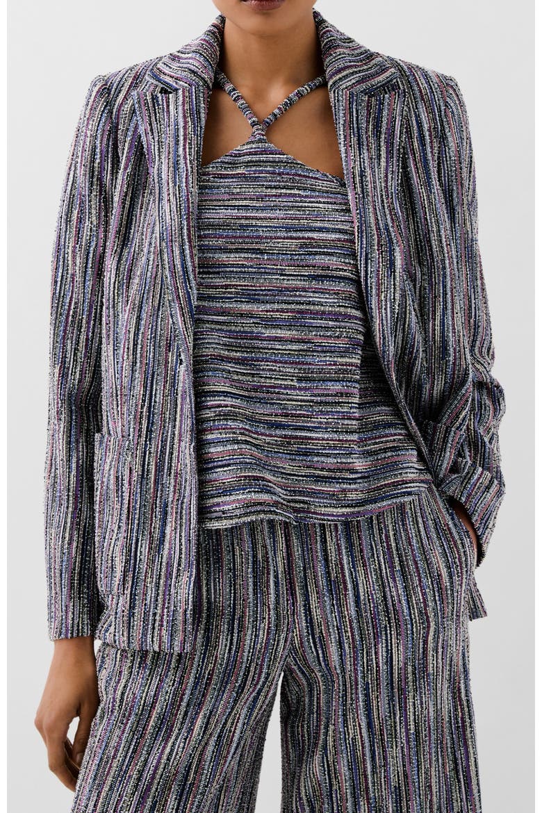 Knitty Rustic Blazer, Main, color, Blue