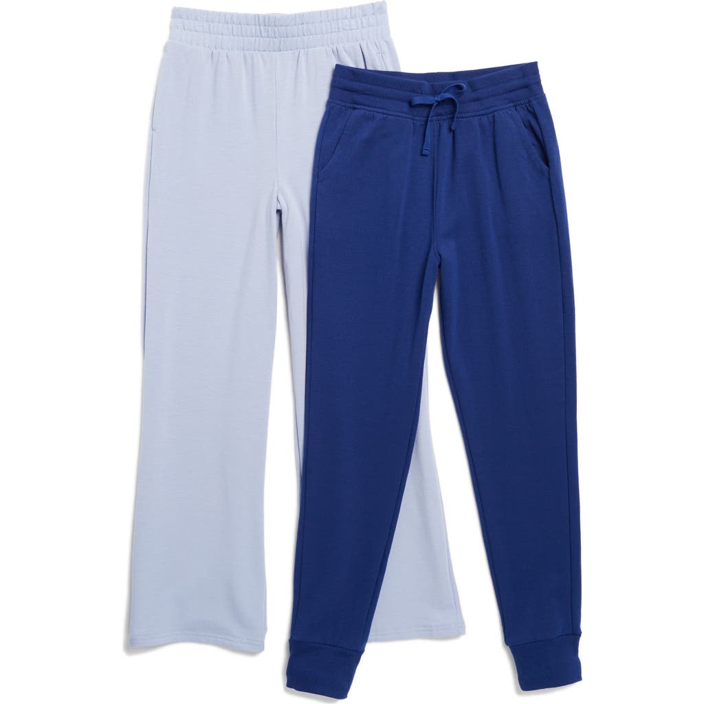 90 DEGREE BY REFLEX 90 DEGREE BY REFLEX KIDS' 2-PACK TERRY BRUSHED SWEATPANTS & JOGGERS SET
