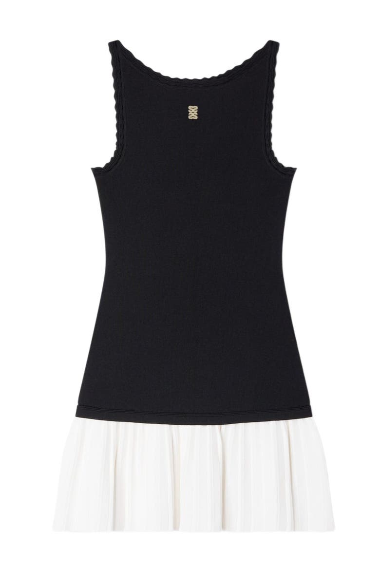 Two-tone short dress, Alternate, color, Black