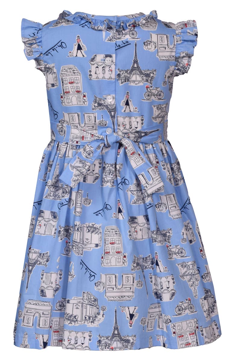 Iris & Ivy Kids' Parisian Conversational Cotton Graphic Dress, Alternate, color, 