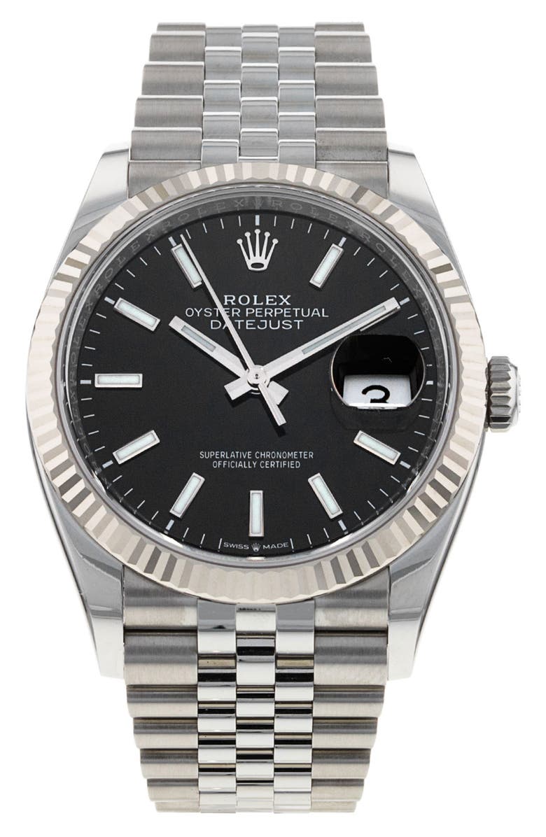 Watchfinder & Co. Rolex Preowned Datejust Automatic Bracelet Watch, 36mm, Main, color, 