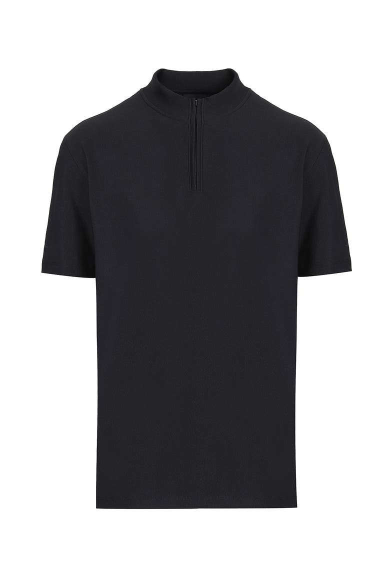 High Neck Tech T-Shirt with UV Protection, Alternate, color, Black