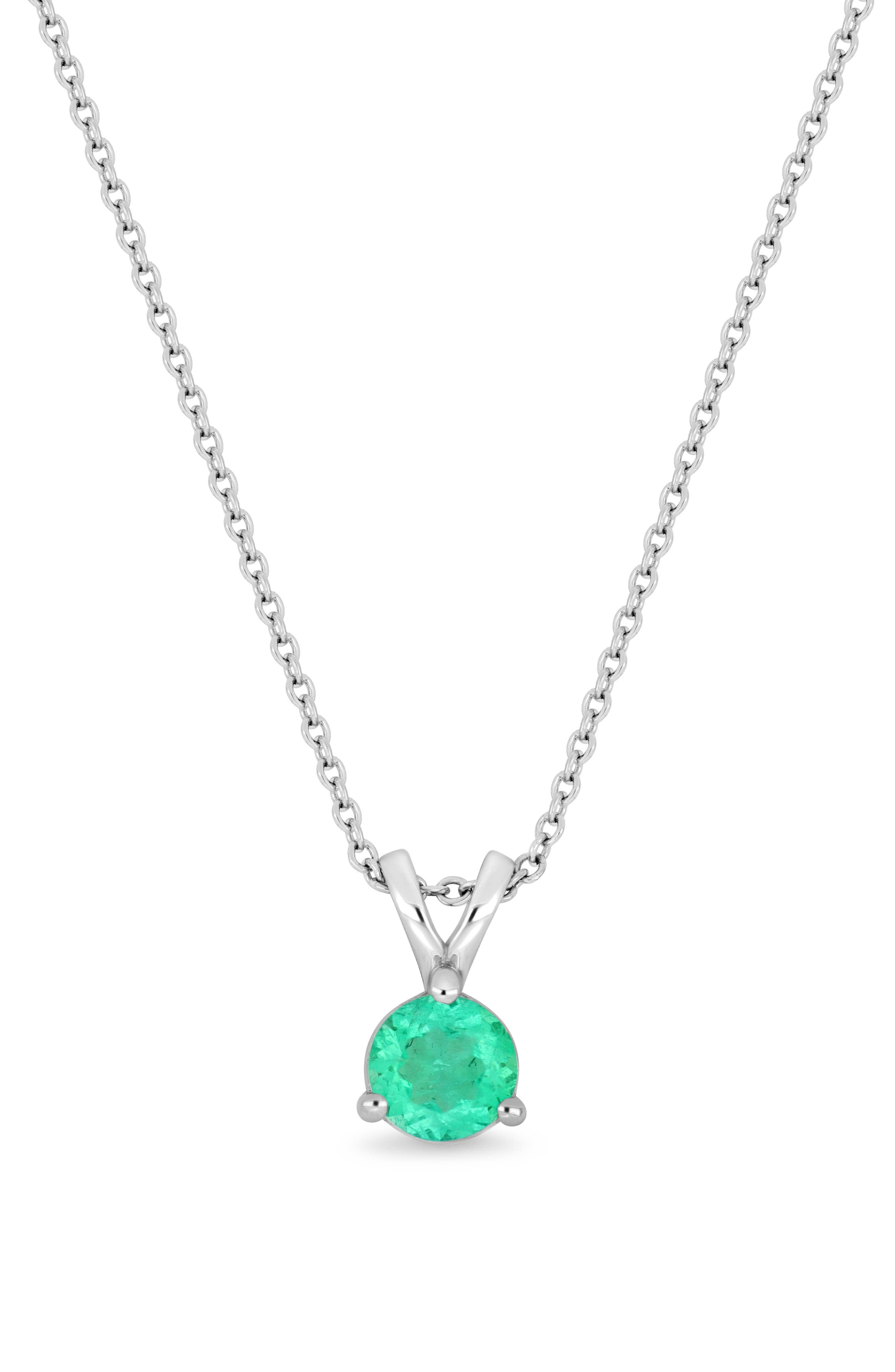 Bony Levy El Mar Emerald Pendant Necklace