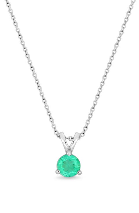 El Mar Emerald Pendant Necklace