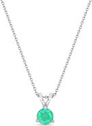 Bony Levy El Mar Emerald Pendant Necklace