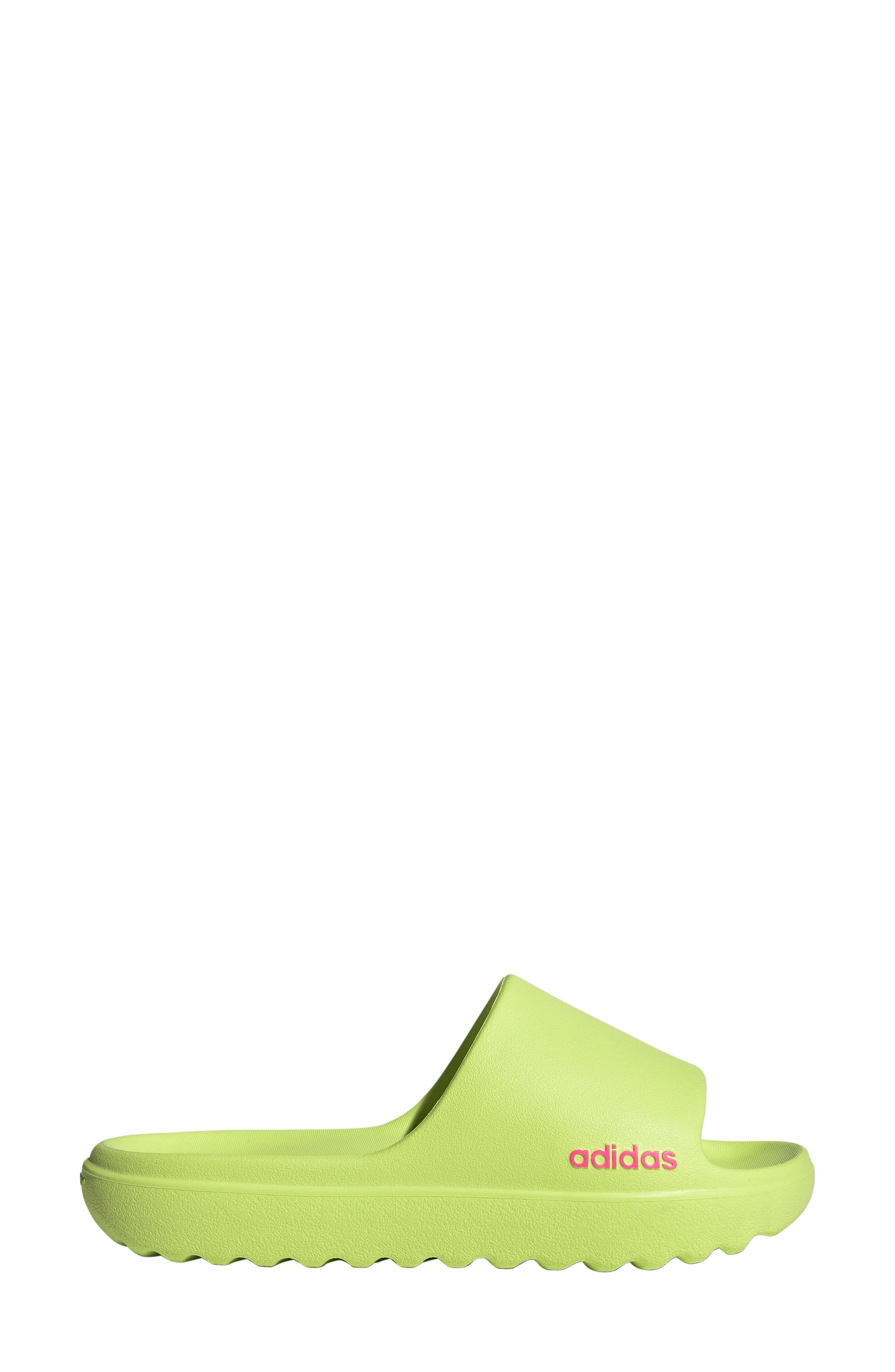 adidas Adilette Lumia Slide Sandal, Alternate, color, Pulse Lime/ Lime/ Lucid Pink