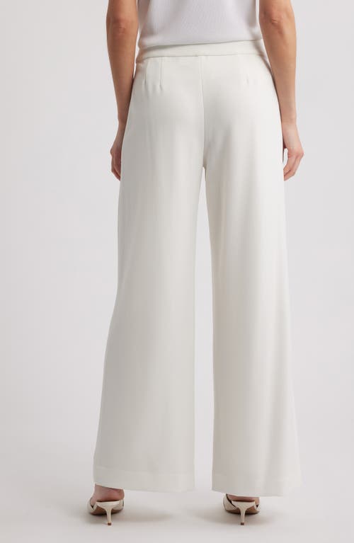 Tahari Asl Wide Leg Pants In White