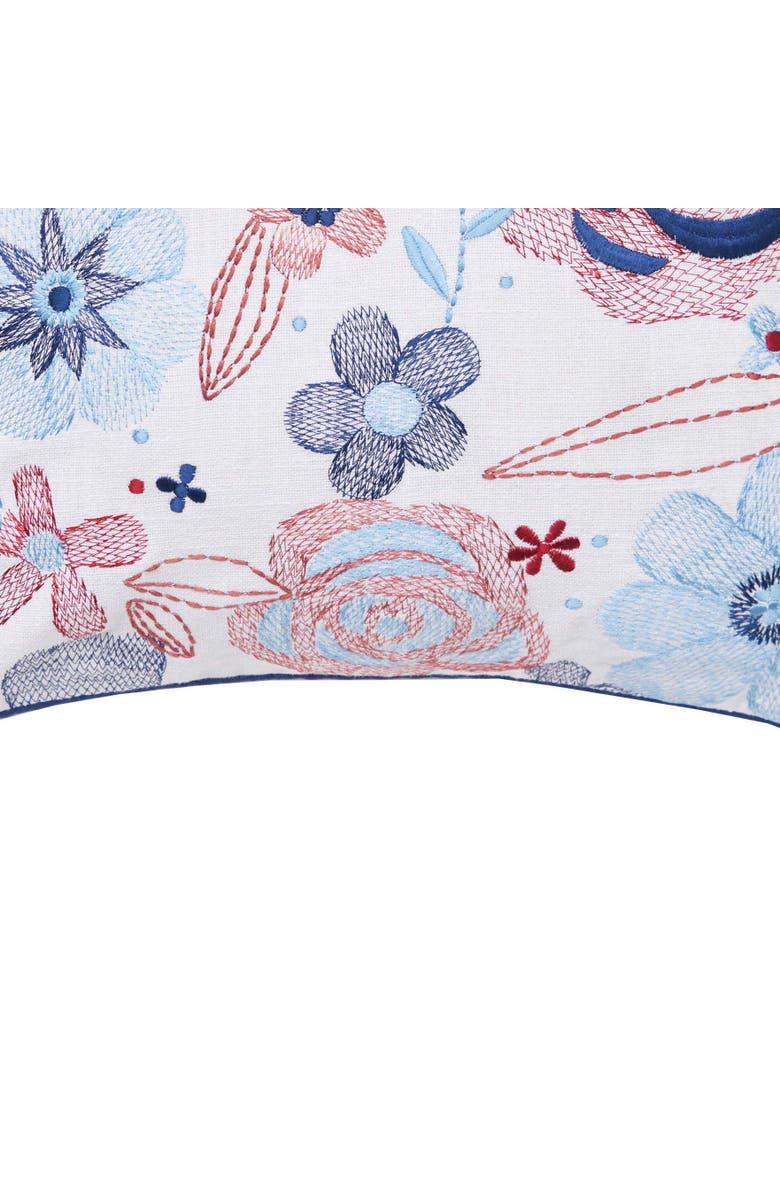 C&F Home Patriotic Floral Accent Pillow, Alternate, color, Blue