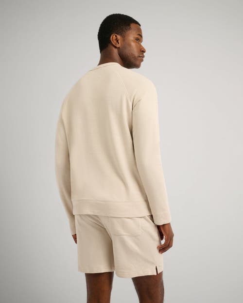 Onia Slub Terry Crewneck Sweater In Neutral