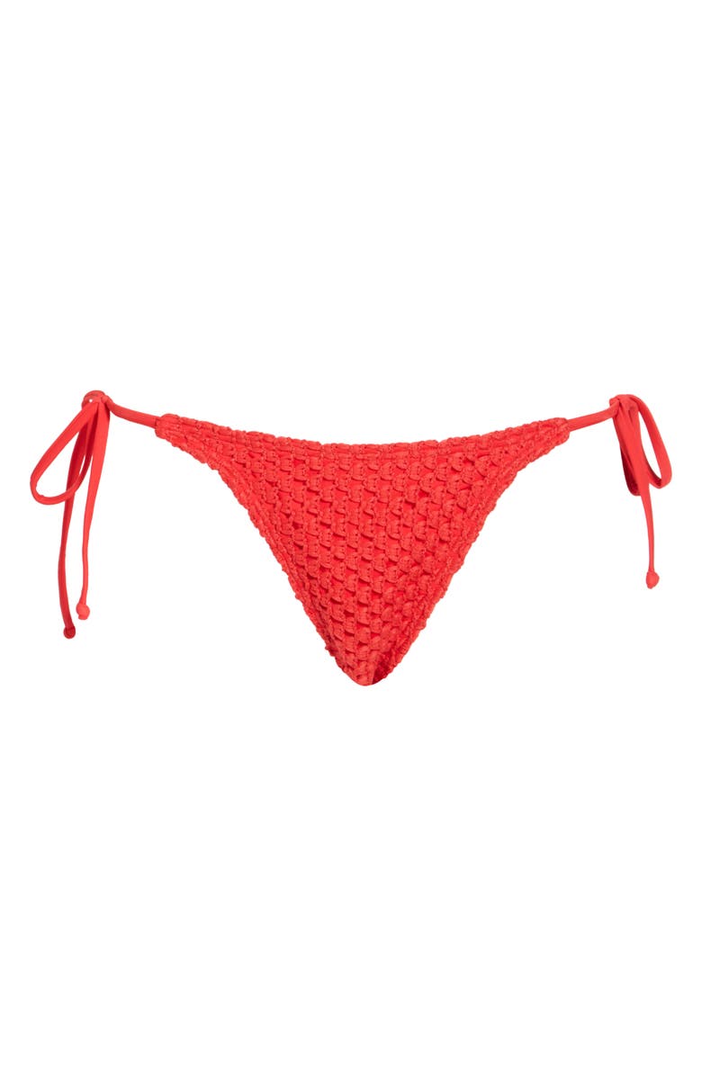 Billabong Twisted Ties Bikini Bottoms, Alternate, color, Red Aloha