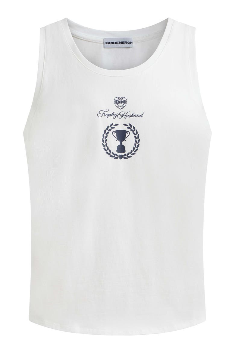 Trophy Husband Tank, Main, color, White