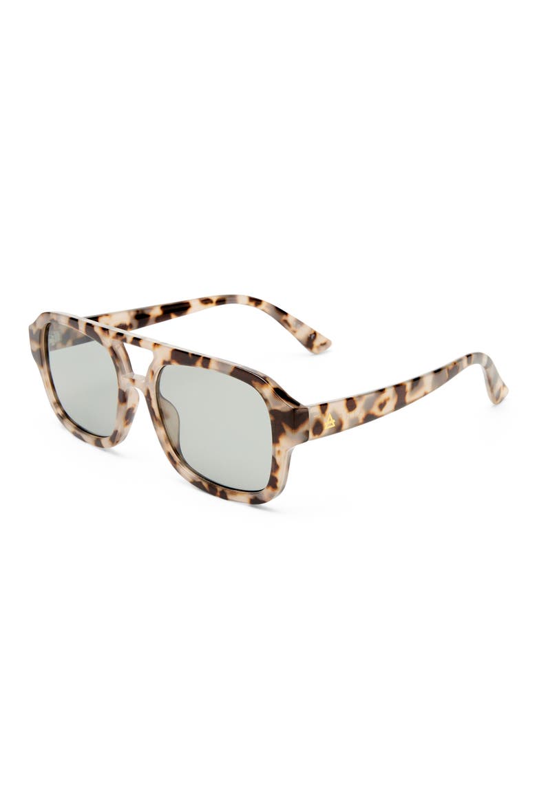 Aquarius 55mm Gradient Aviator Sunglasses, Alternate, color, COOKIE TORT / SMOKE TINT