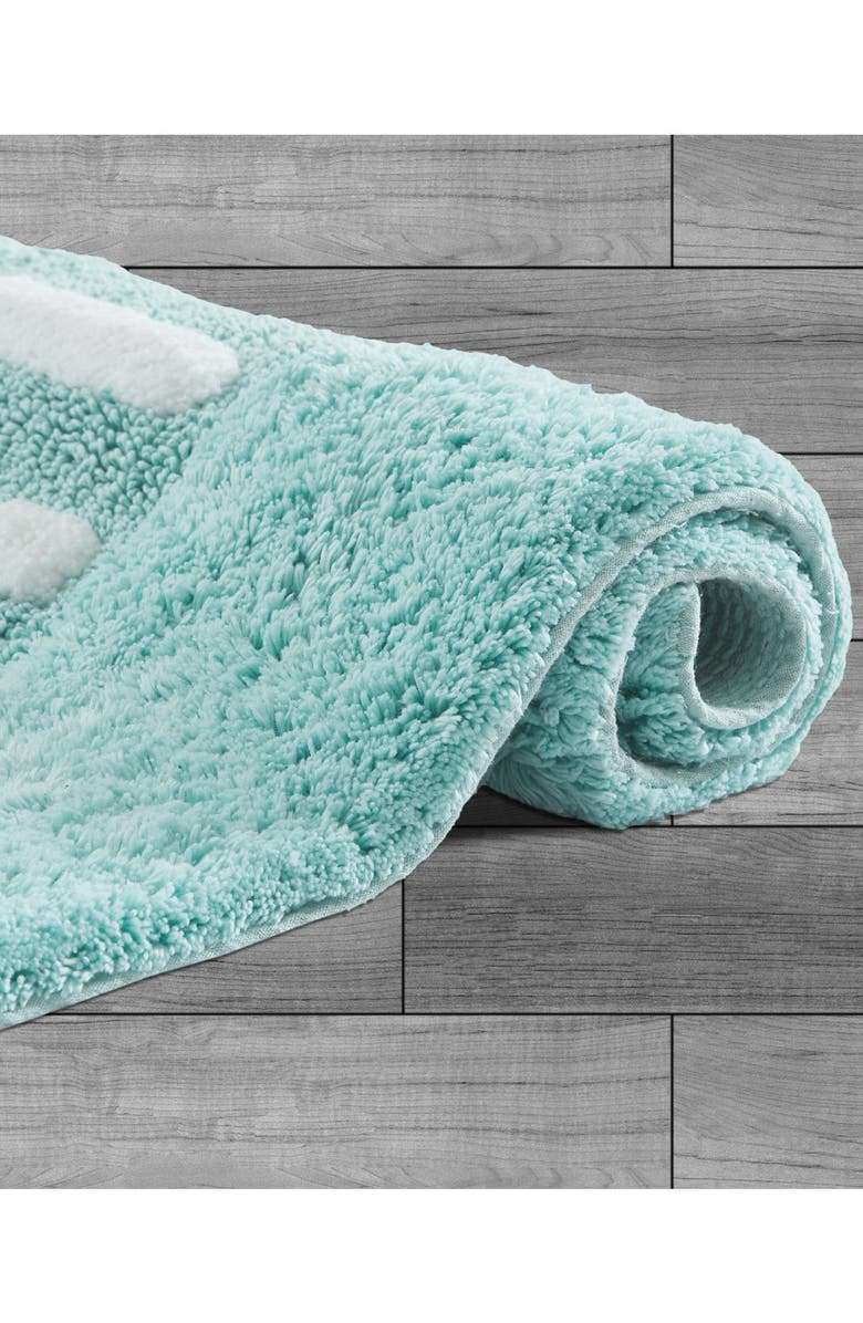 Jean Pierre New York Bath Mat, Alternate, color, Aqua Blue