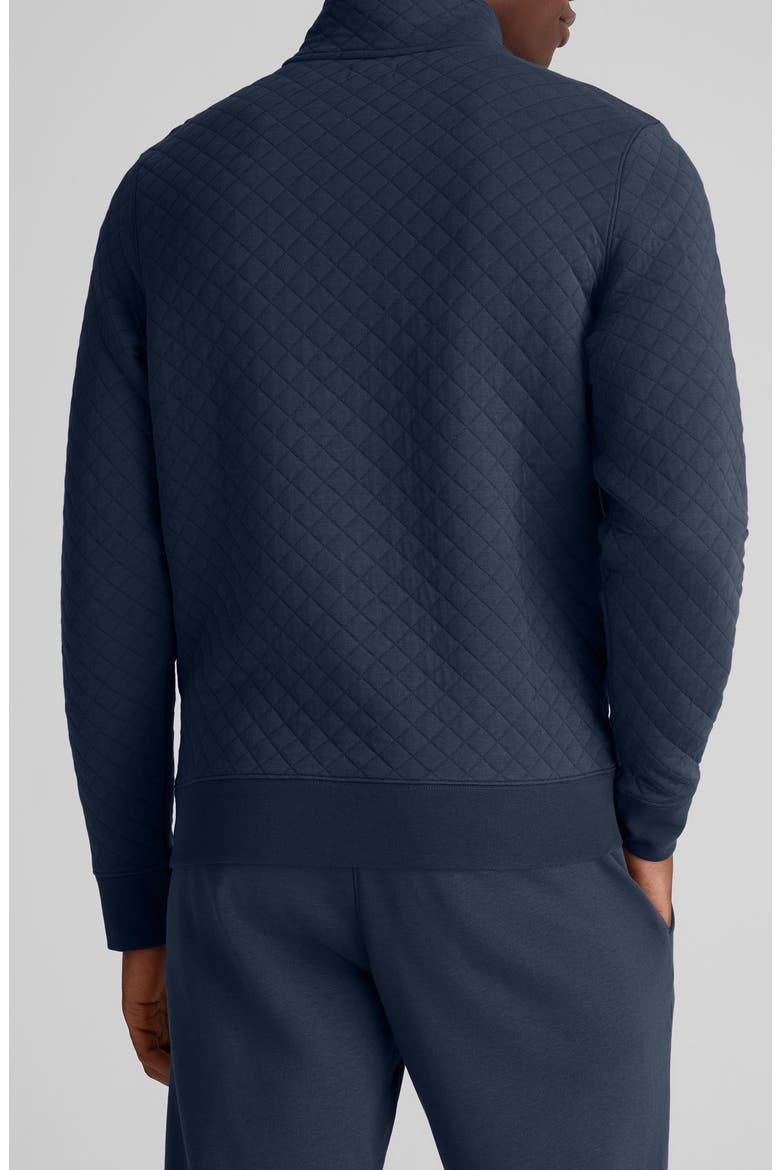 Quilted Quarter Zip Top, Alternate, color, DRESS BLUES