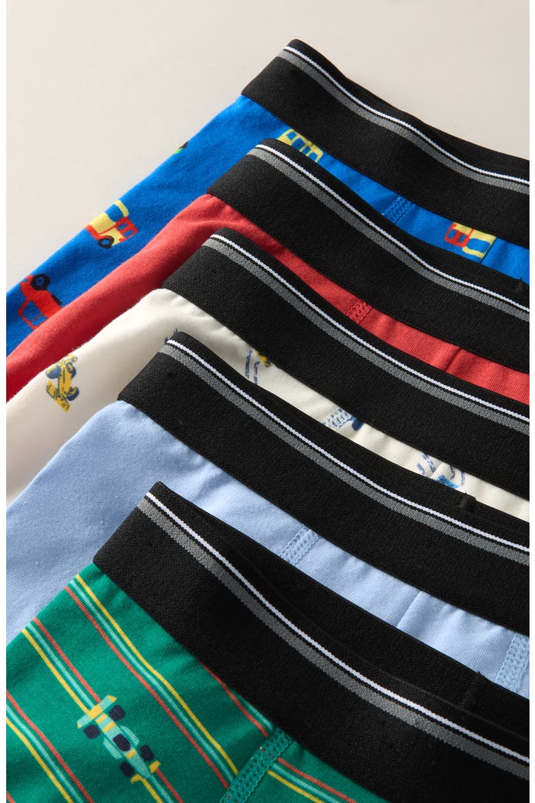 Kids' Assorted 5-Pack Stretch Cotton Boxer Briefs, Alternate, color, BLUE CAR VARIETY PACK