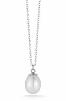 Ember Fine Jewelry 14K Gold Freshwater Pearl Pendant Necklace