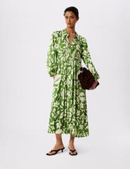 Whistles Floral Trapeze Shirt Dress