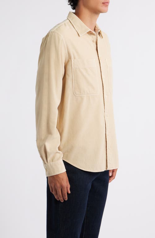 Ps By Paul Smith Ps Paul Smith Casual Fit Organic Cotton Corduroy Button-up Shirt In Neutral
