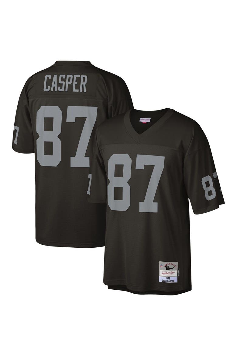 Men's Mitchell & Ness Dave Casper Black Las Vegas Raiders Legacy Replica Jersey, Alternate, color, Black
