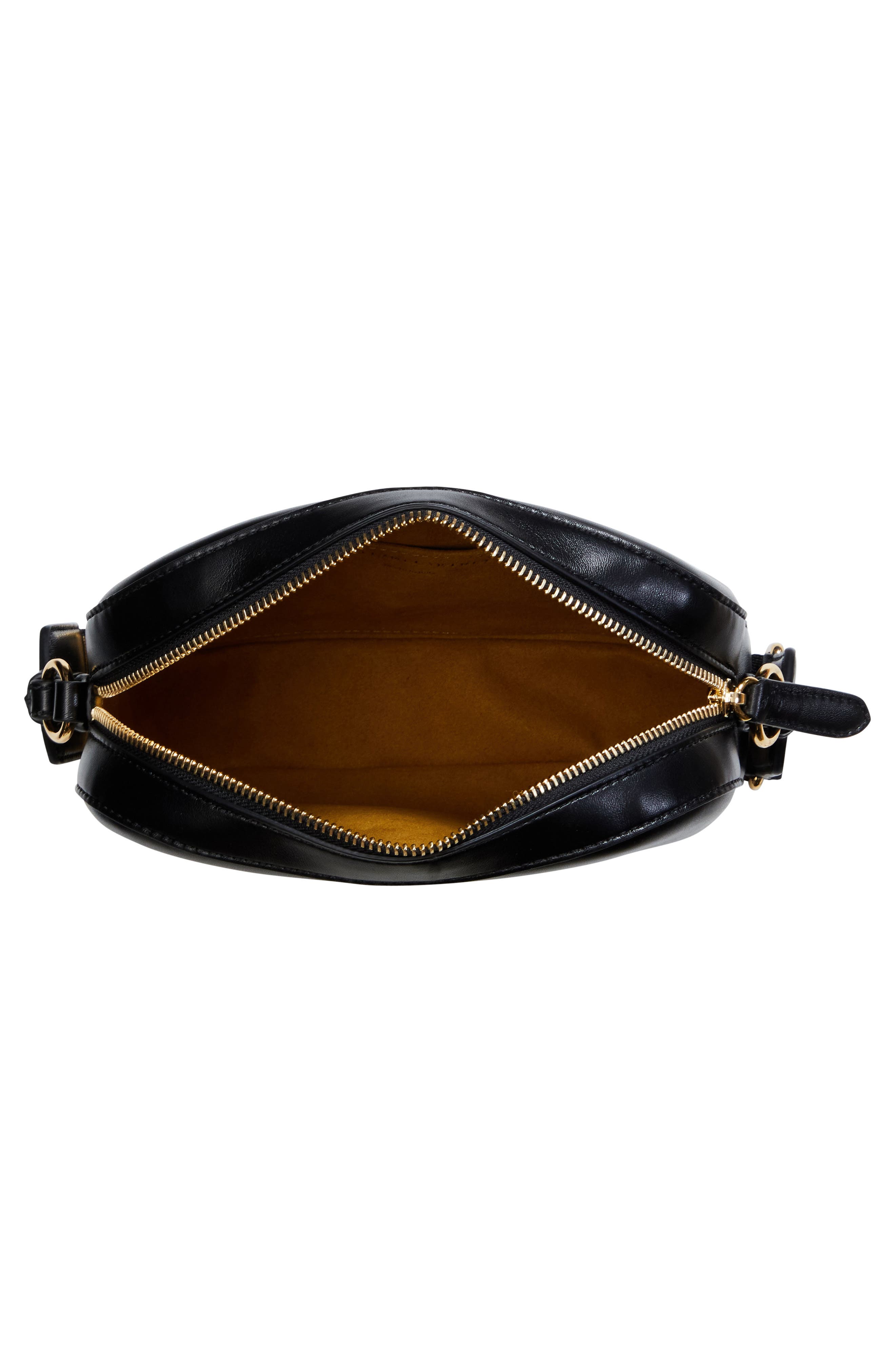 Stella McCartney Small Perforated Logo Faux Leather Camera Bag, Alternate, color, 