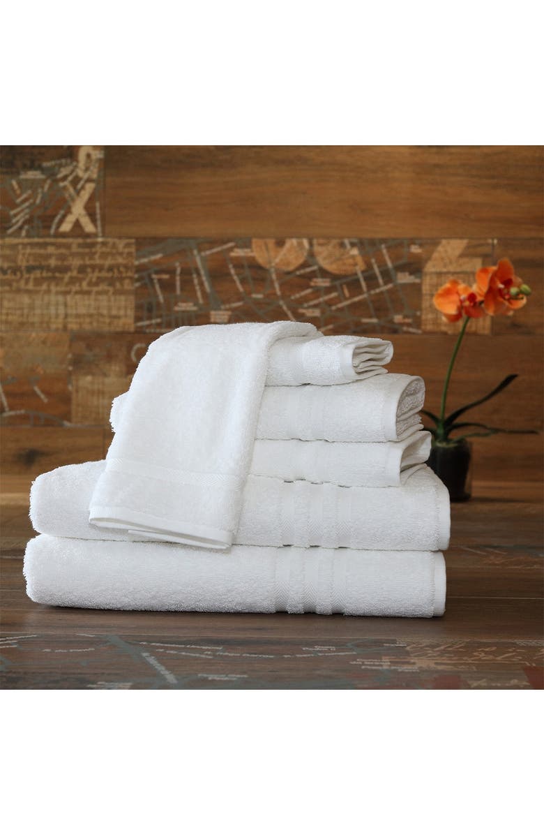 Linum Home Textiles Denzi 6-Piece Towel Set - White, Alternate, color, White