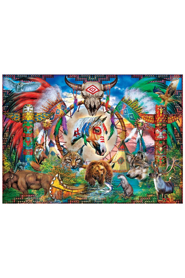 Spirit Animals 500 Piece Jigsaw Puzzle, Alternate, color, Multicolor