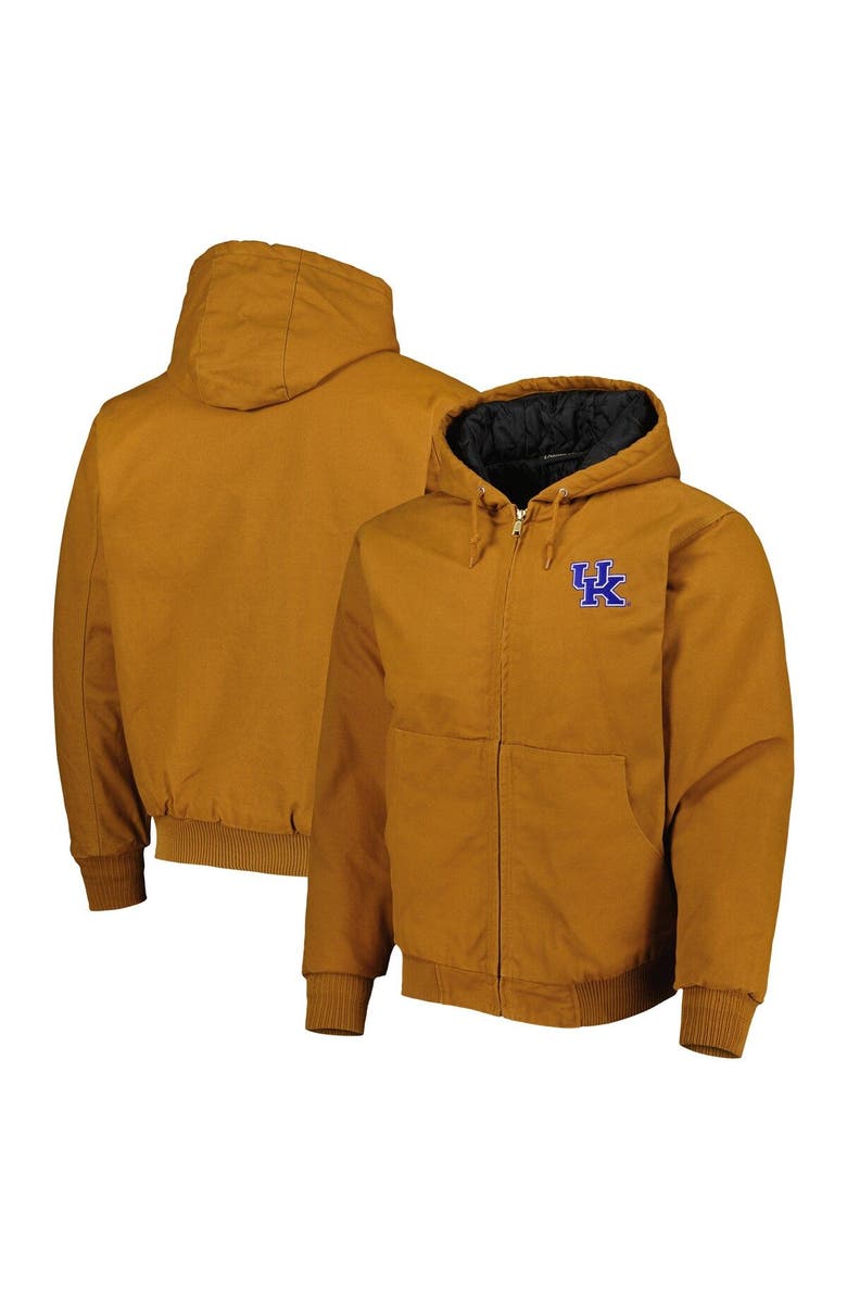 DUNBROOKE Men's Dunbrooke Tan Kentucky Wildcats Dakota Full-Zip Hoodie, Main, color, 