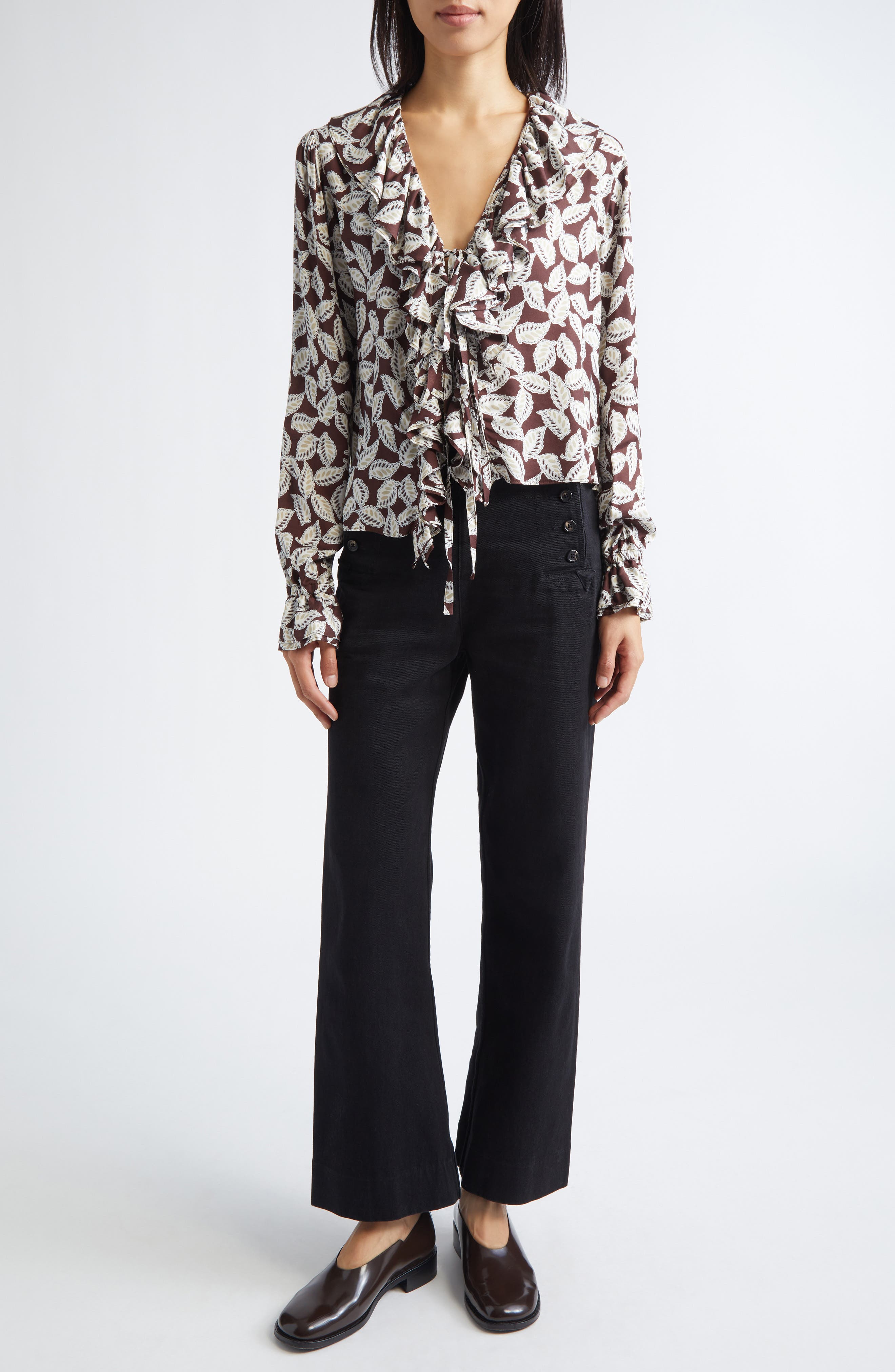 Denim Sailor Trousers - image 2