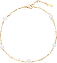 st. Moran Freshwater Pearl Station Anklet