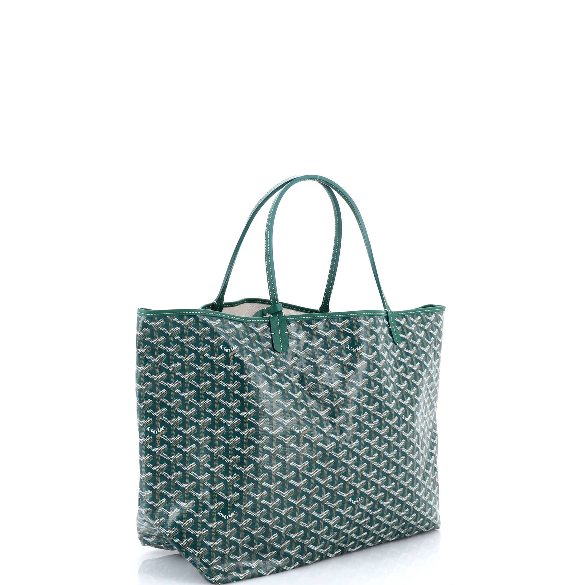 Pre-Owned Goyard Saint Louis Tote Coated Canvas GM, Alternate, color, Green