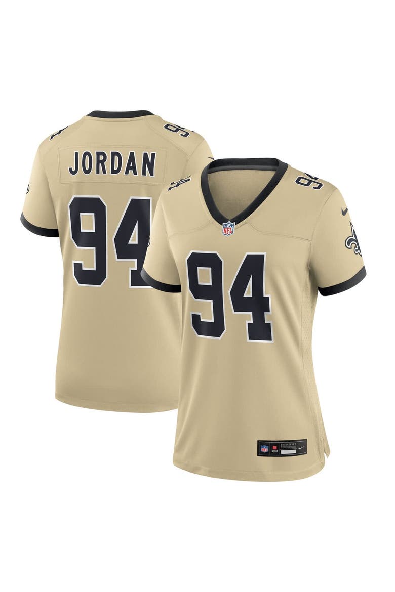 Women's Nike Cameron Jordan Gold New Orleans Saints Gameday Golds Alternate Game Player Jersey, Main, color, Gold