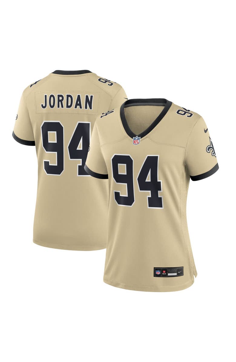 Nike Women's Nike Cameron Jordan Gold New Orleans Saints Gameday Golds Alternate Game Player Jersey, Main, color, Gold