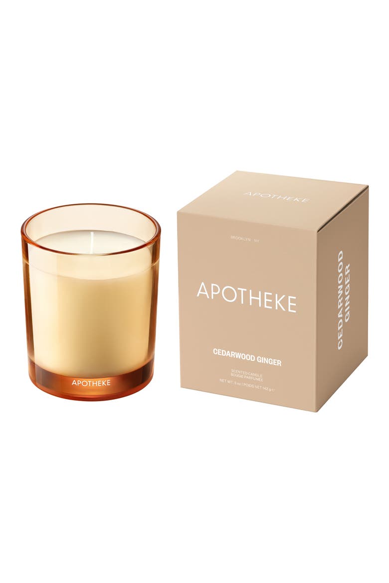 Cedarwood Ginger Petite Scented Candle, Main, color, NO COLOR