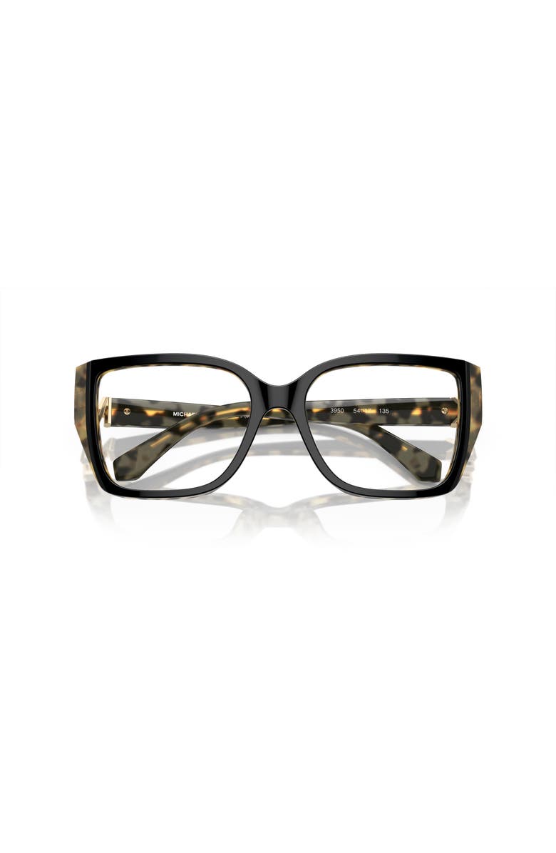 Michael Kors 52mm Square optical glasses, Alternate, color, Black