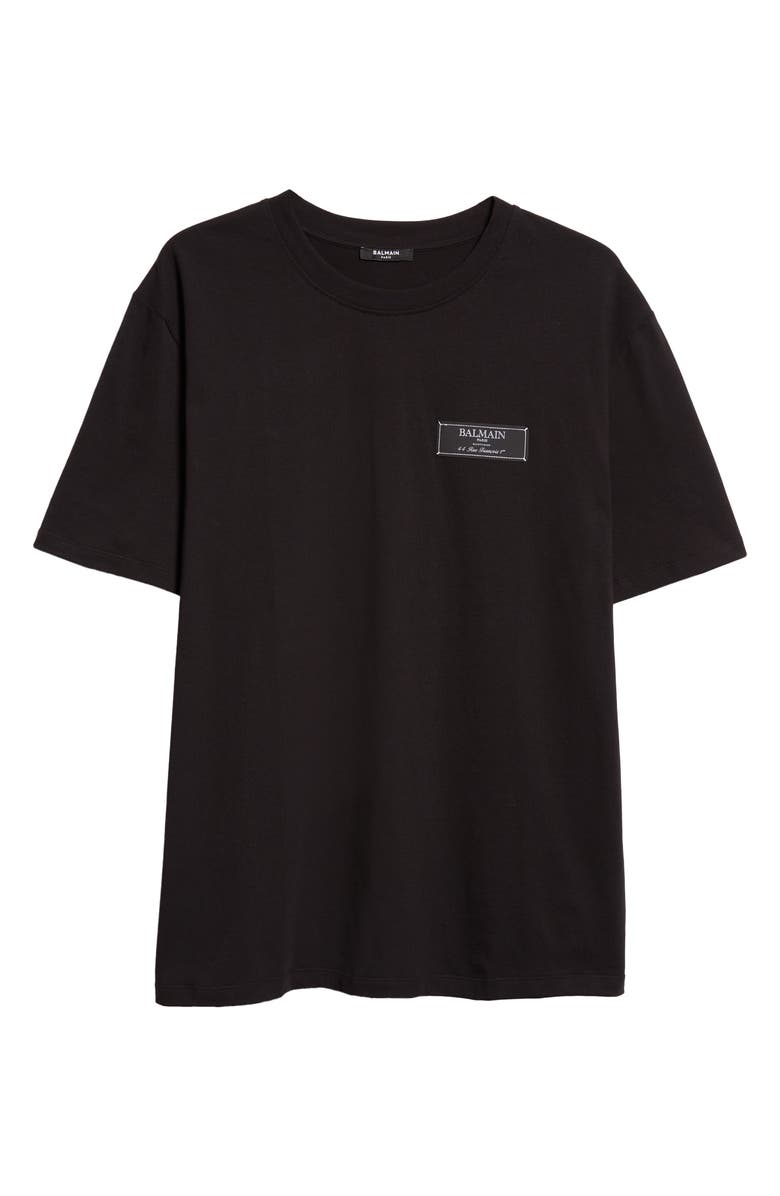 Balmain Pierre Balmain Label Cotton T-Shirt, Alternate, color, 