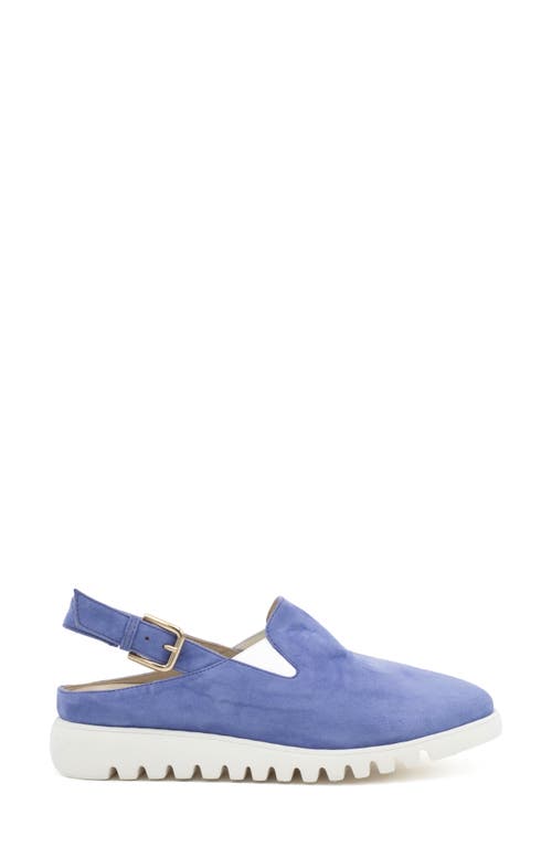 Amalfi Emporio Slingback Platform Wedge In Blu Iris Cashmere