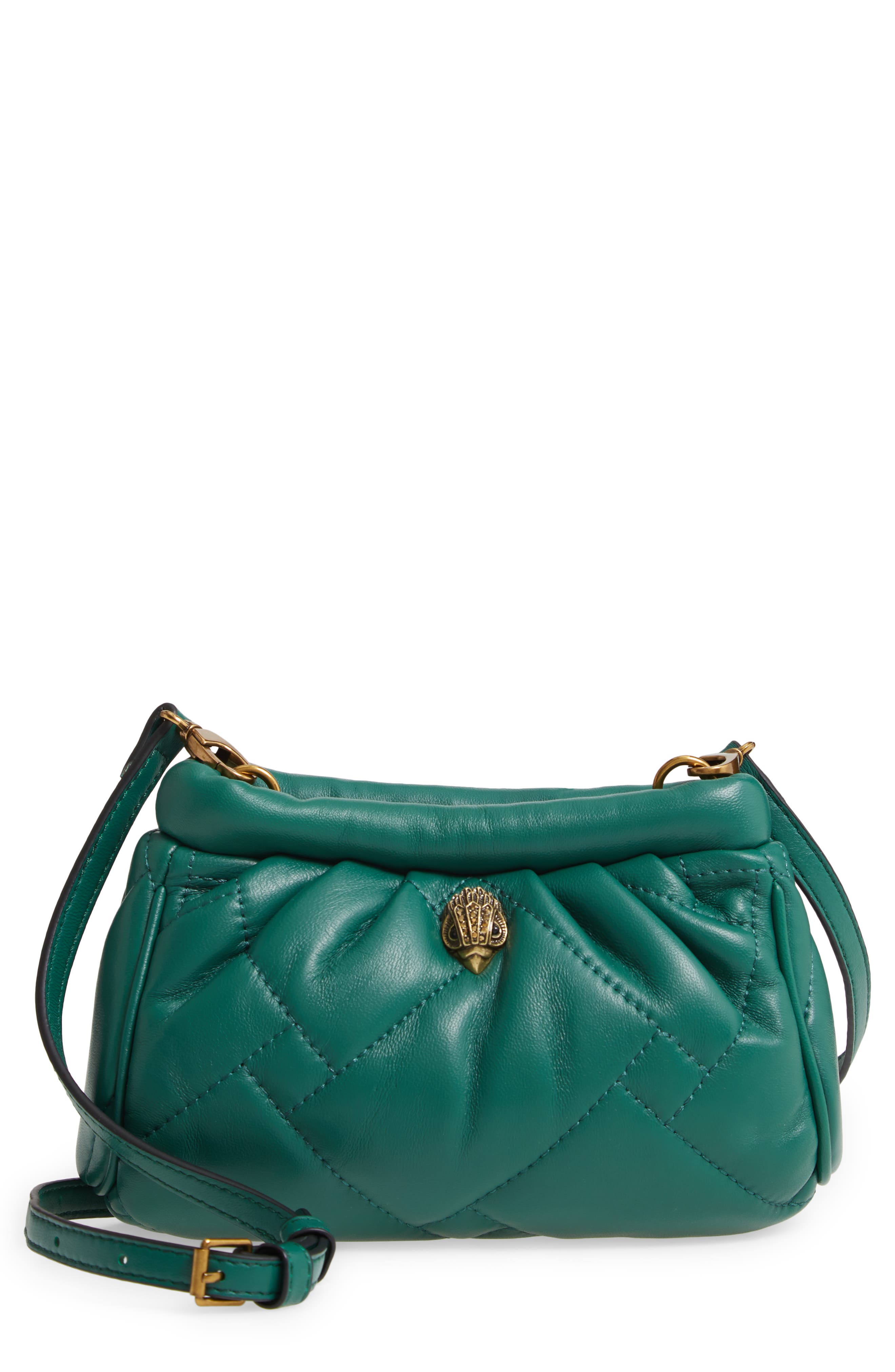 Kurt Geiger London Kensington Quilted Leather Clutch, Main, color, 
