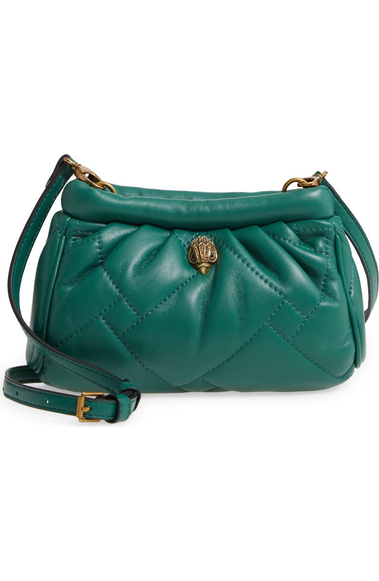 Kurt Geiger London Kensington Quilted Leather Clutch, Main, color,