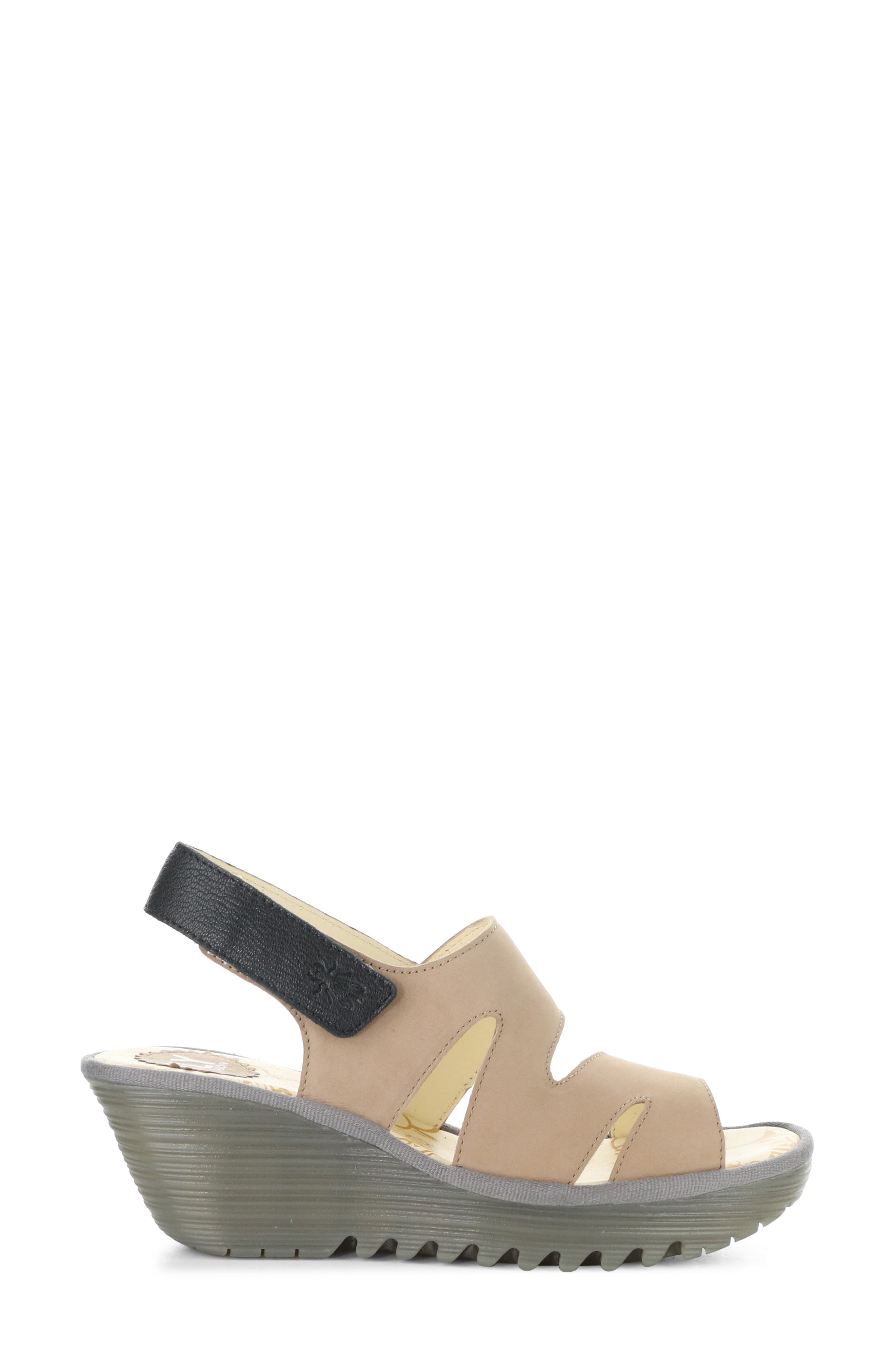 Yaad Slingback Platform Wedge Sandal, Alternate, color, TAUPE/ BLACK