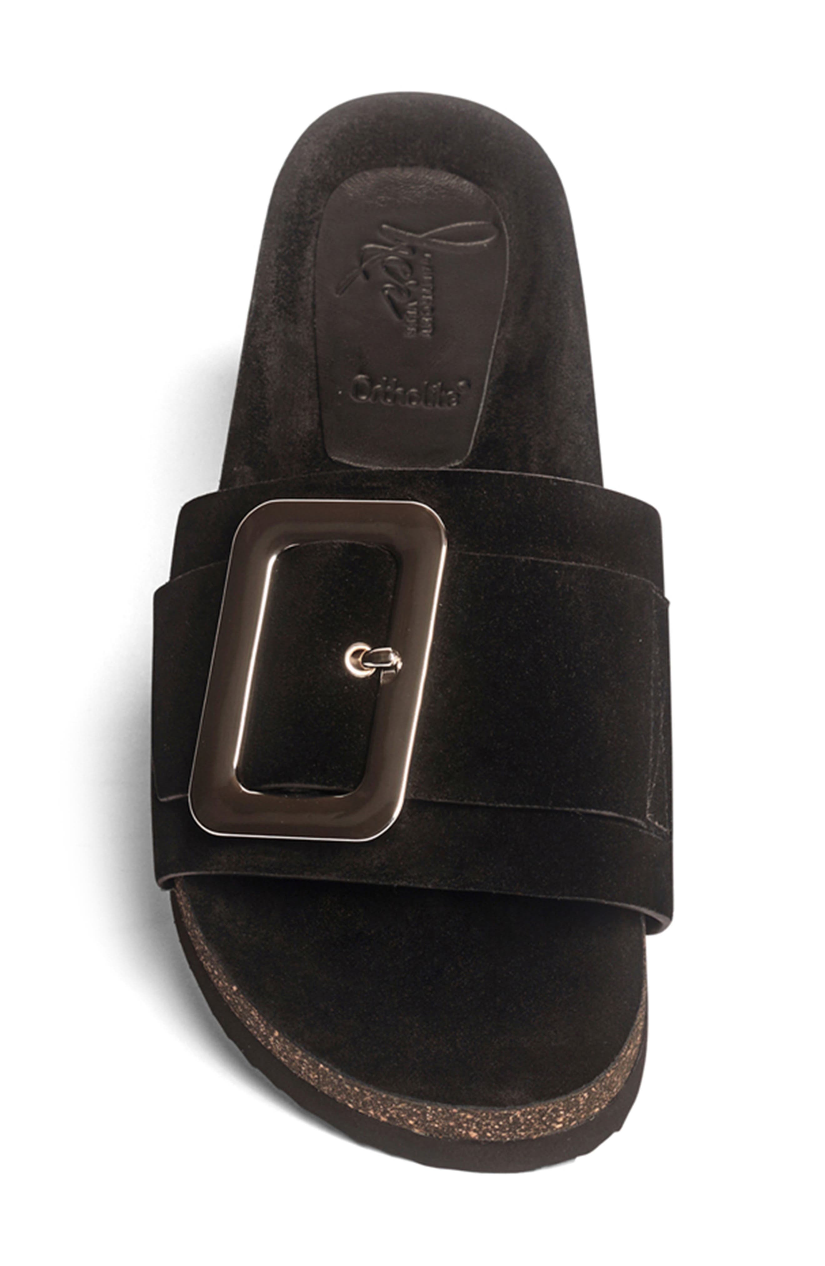 Anthony Veer Clare Slide Sandal, Alternate, color, Black