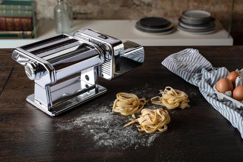 Marcato Ampiamotor 110v Pasta Machine, Made In Italy, Chrome Steel