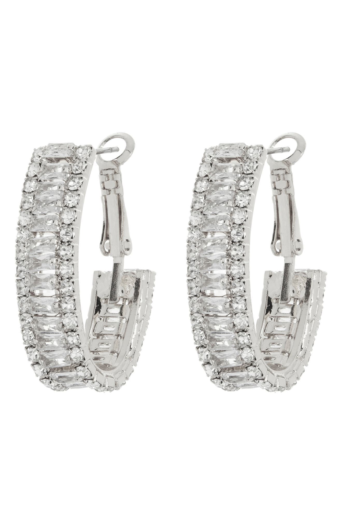 Tasha CZ Hoop Earrings