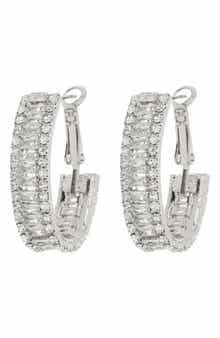 Tasha CZ Hoop Earrings