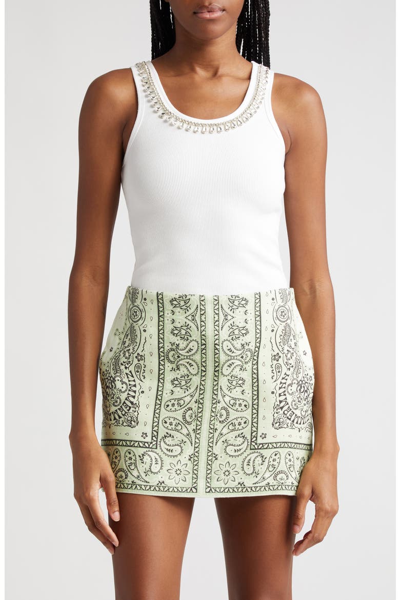 Matchmaker Embellished Tank, Main, color, IVORY